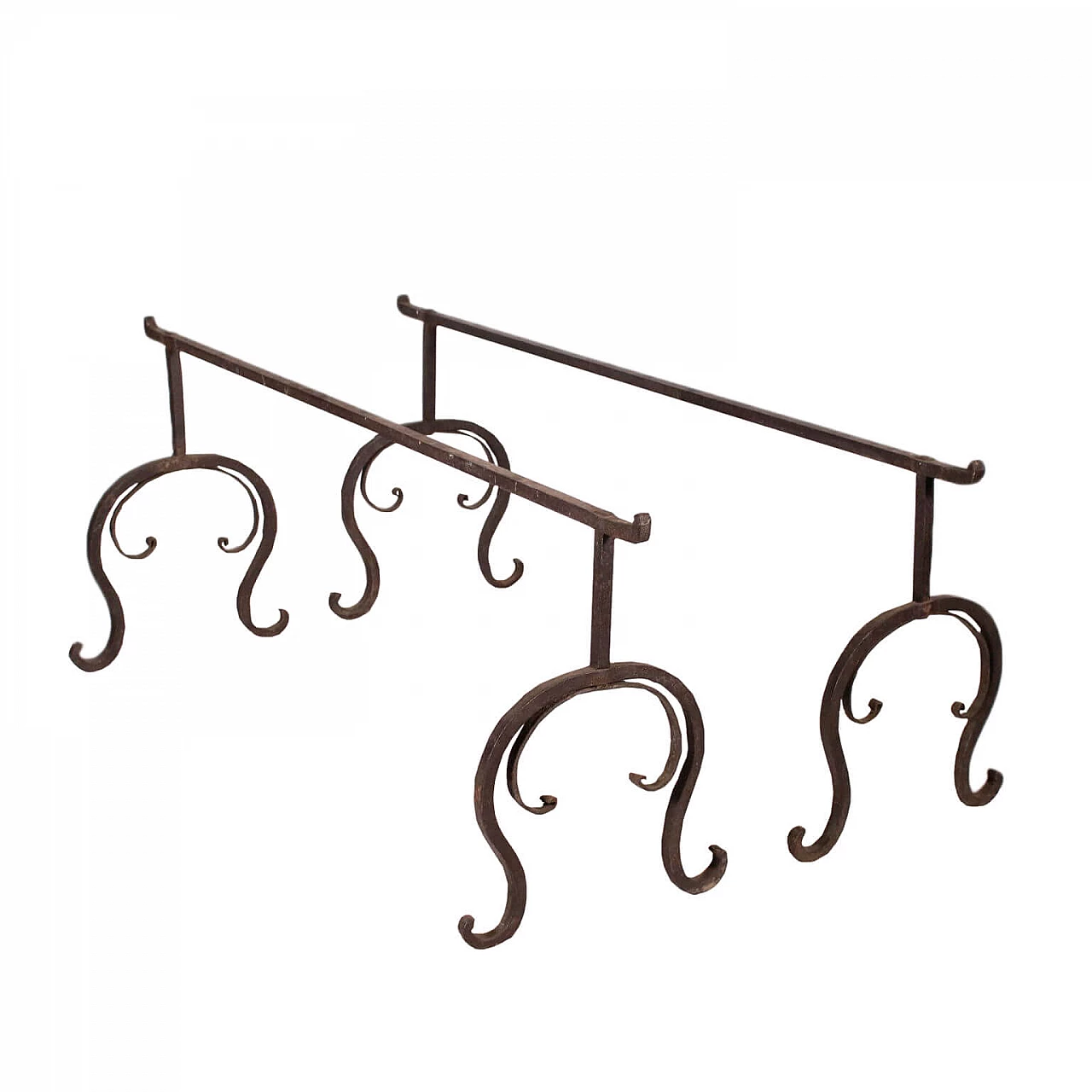 Cavalletti in ferro battuto, del '800 1