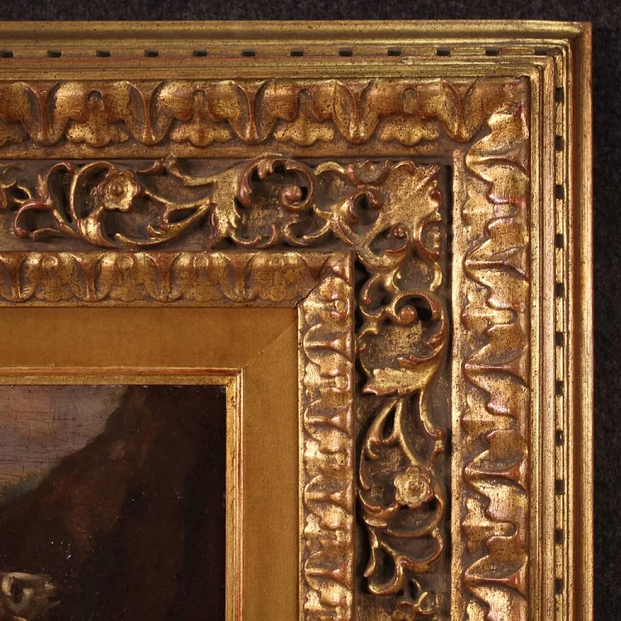 Pastoral landscape, oil on canvas, 18th century 9