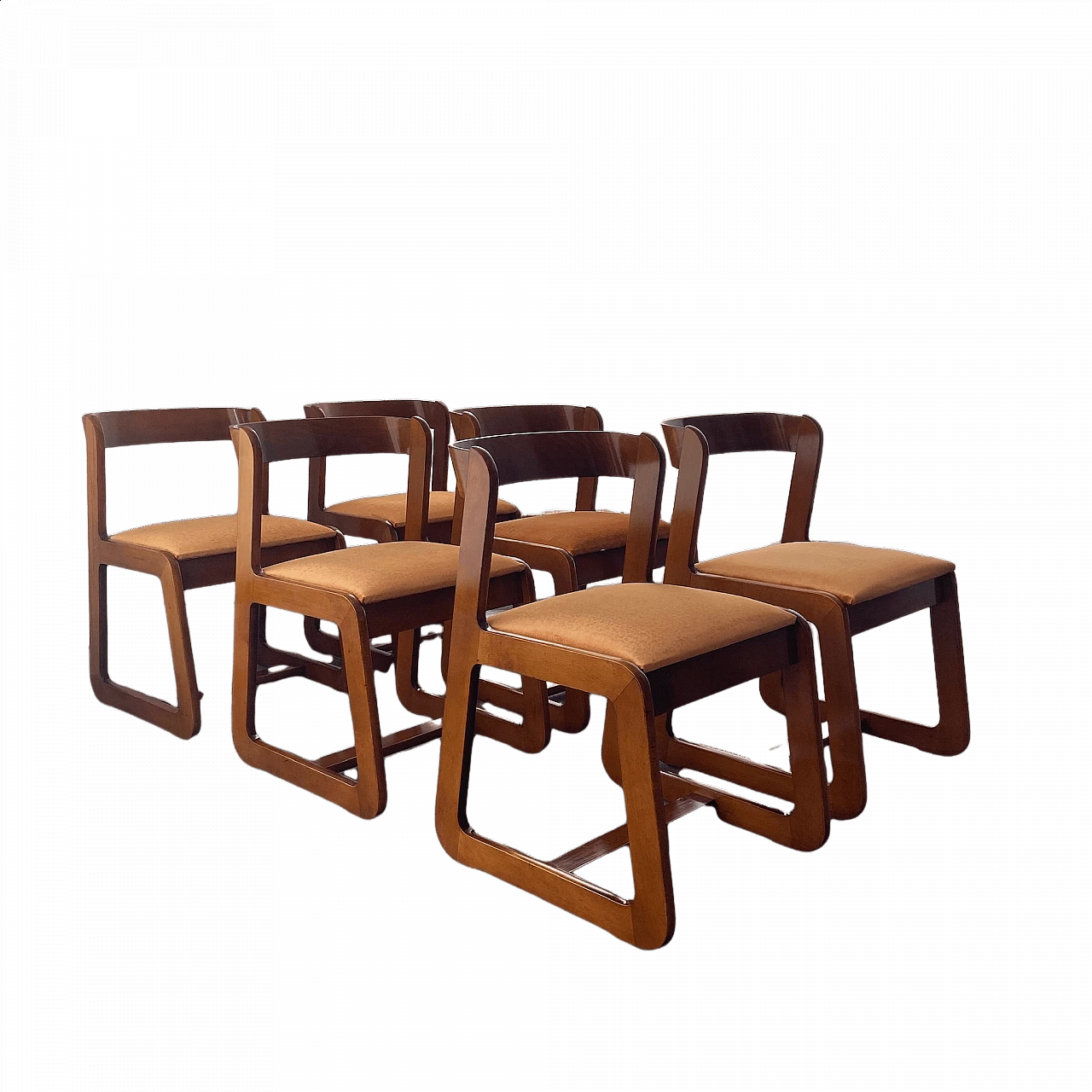 Dining chairs by Willy Rizzo, 1970s intOndo