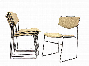 4 Stackable chairs by Bonomia, 1970s