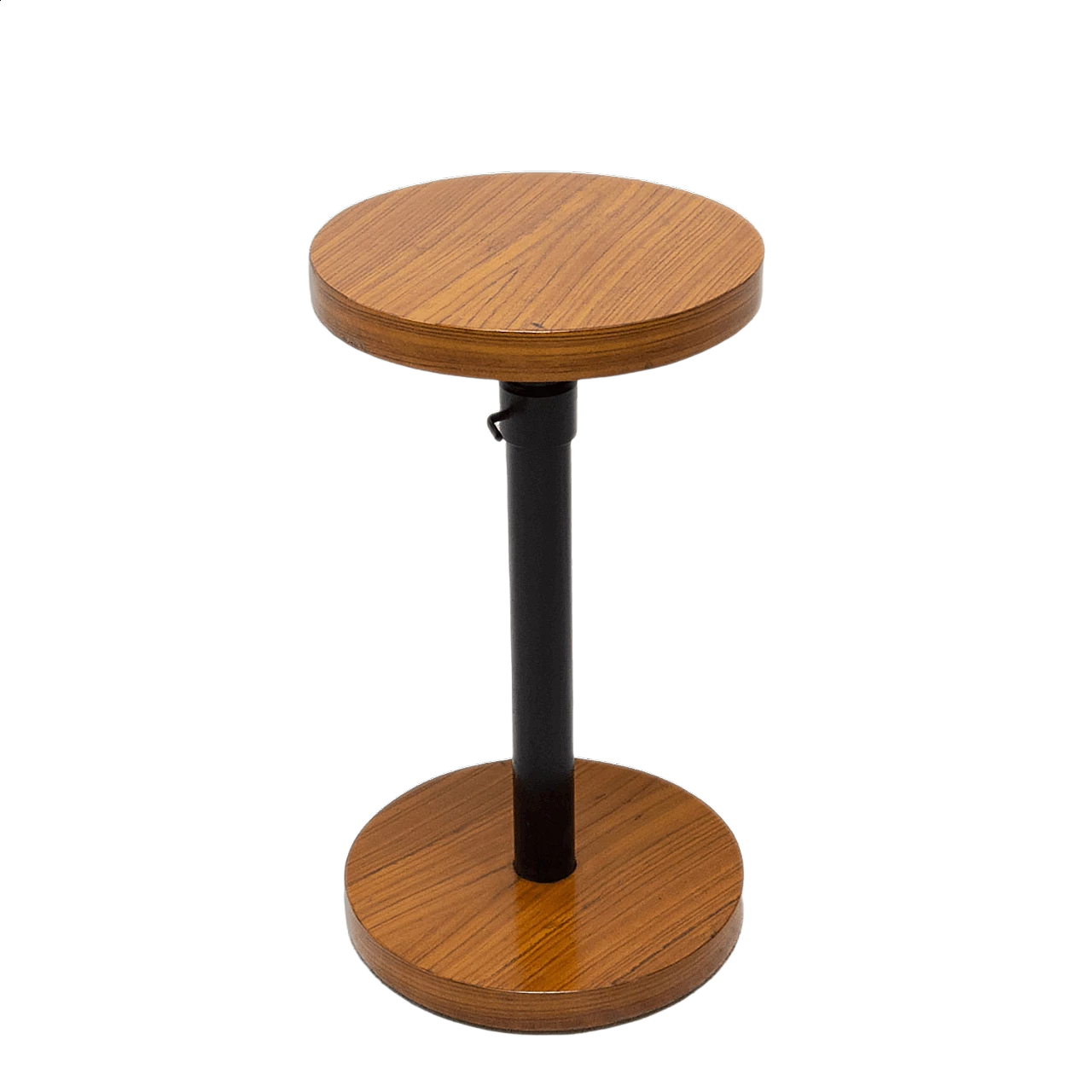 Art Deco style round coffee table in cherry wood, 1930s 15