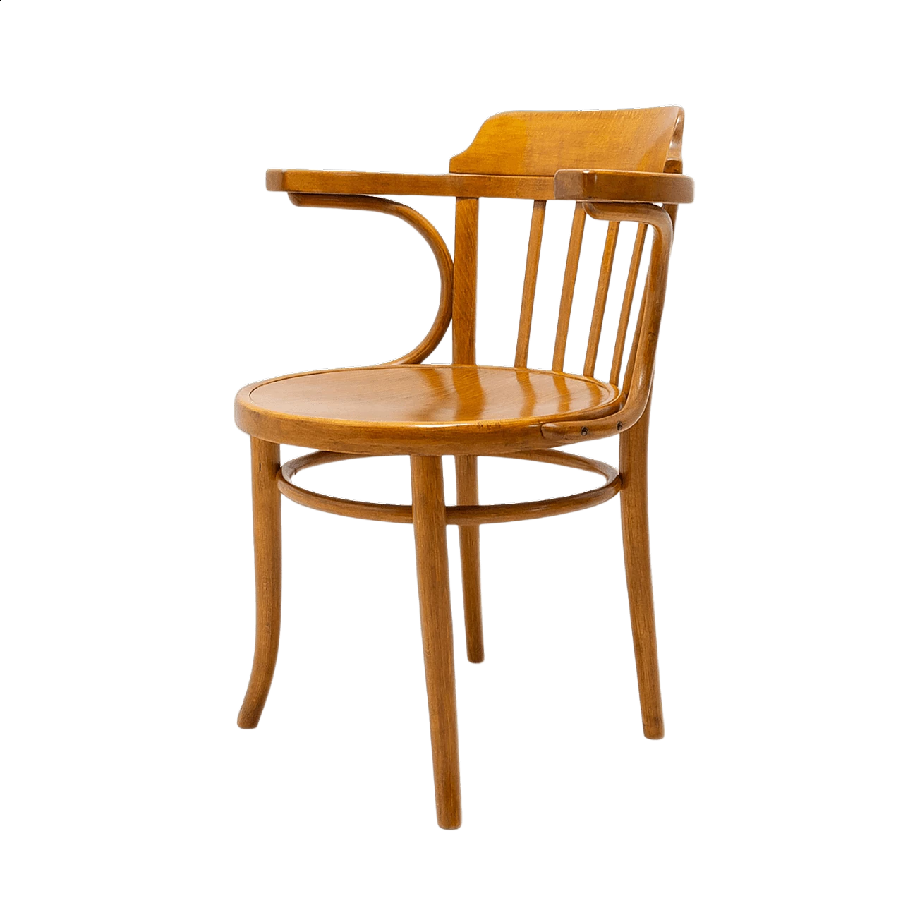 Office chair in wood with Thonet signature, 1930s 17
