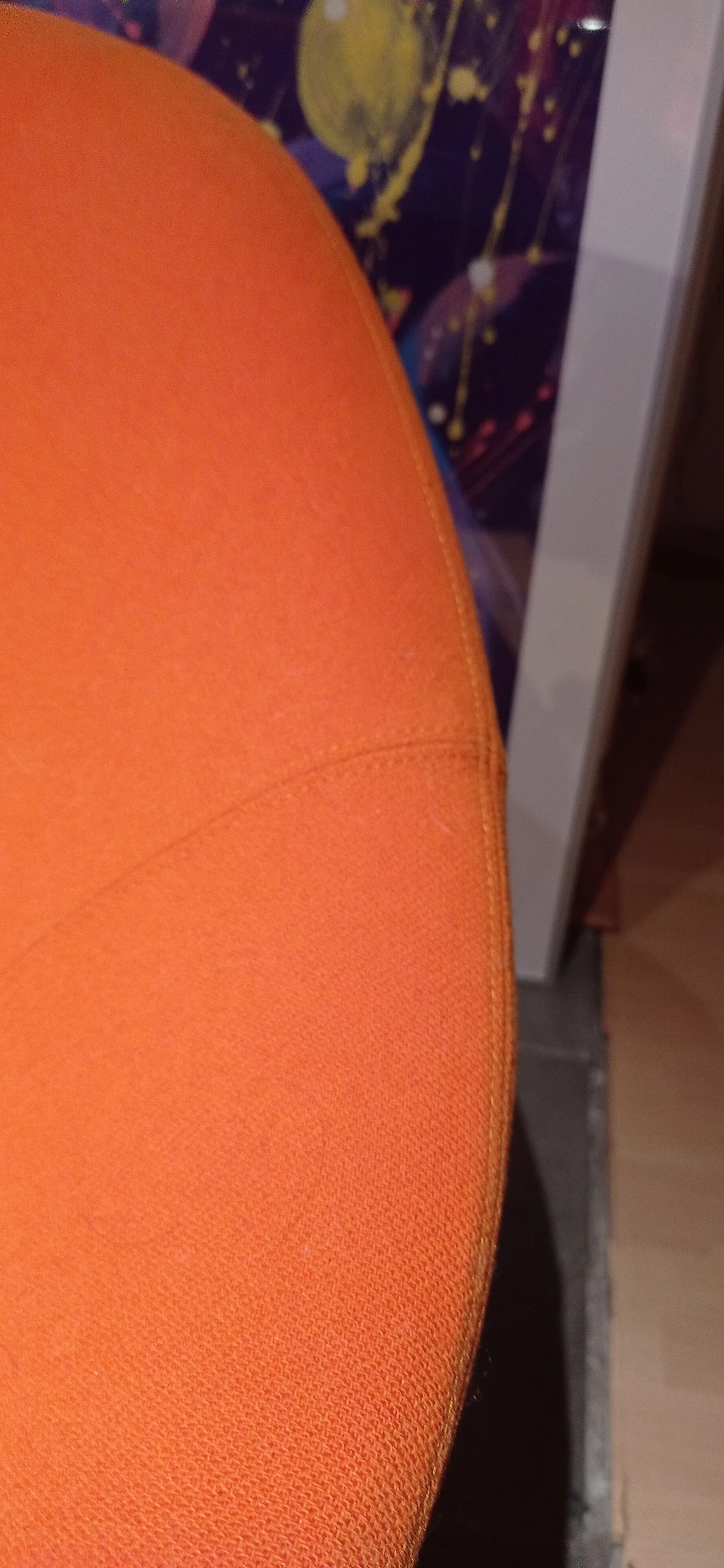 Pair of Bali armchairs by Carlo Colombo in orange fabric, 2000s 14