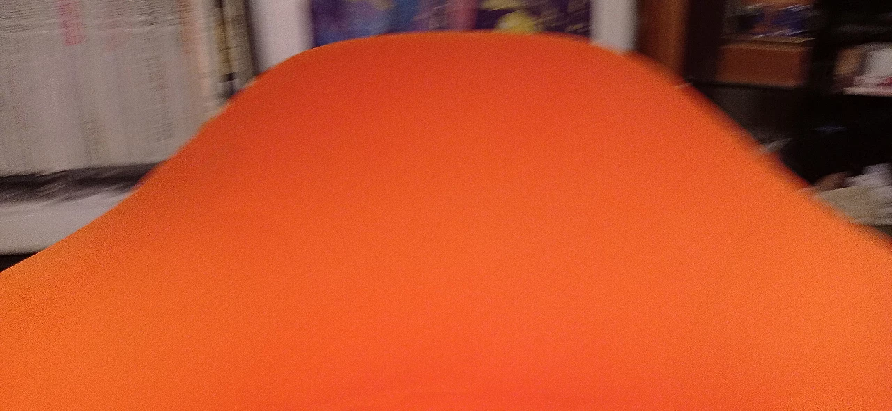 Pair of Bali armchairs by Carlo Colombo in orange fabric, 2000s 20