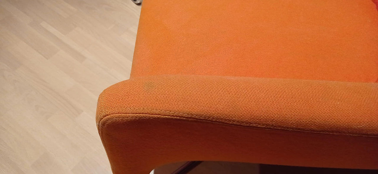 Pair of Bali armchairs by Carlo Colombo in orange fabric, 2000s 58