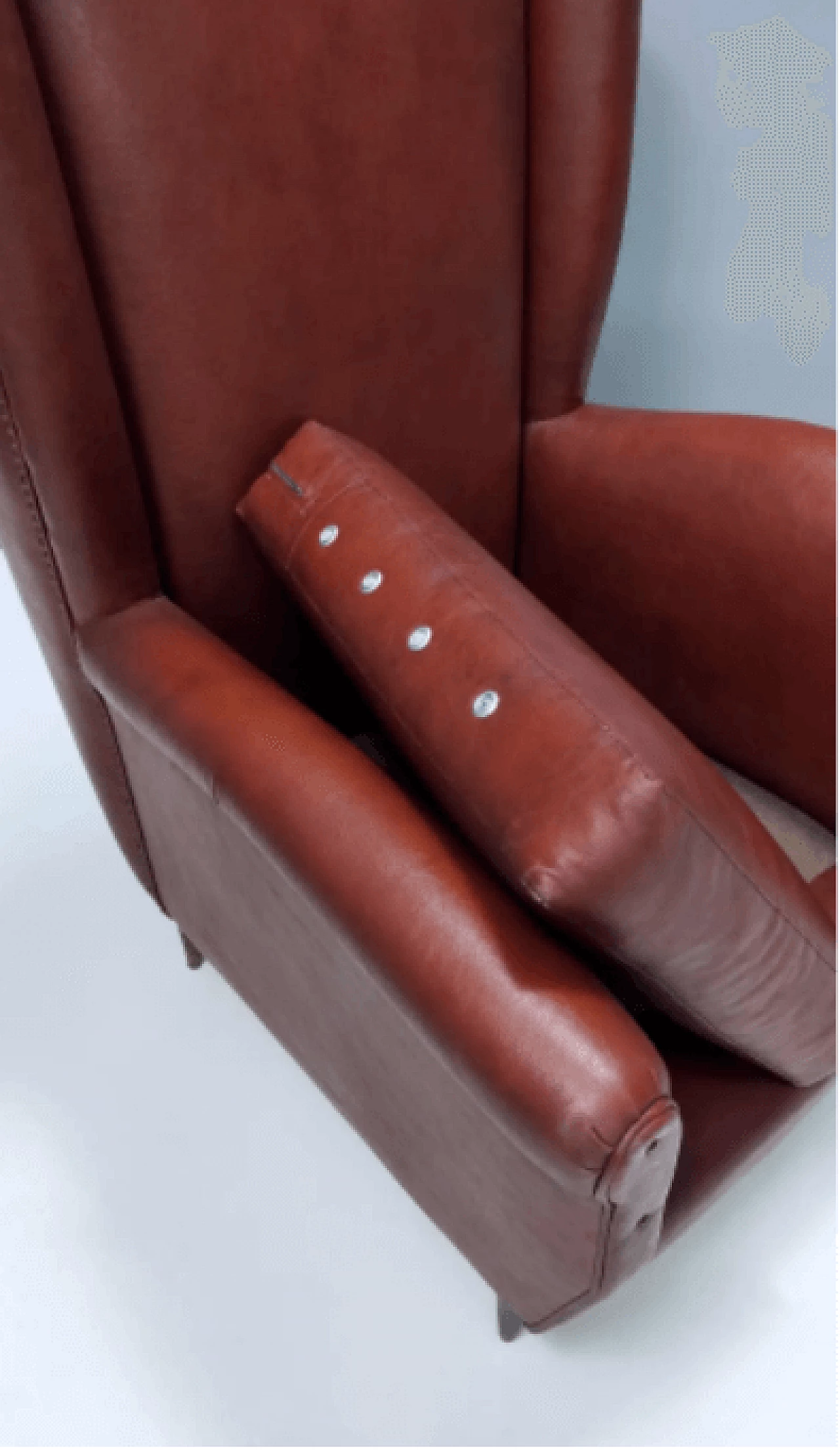 Poltrona in skai nello stile di Gio Ponti per ISA, anni '50 10