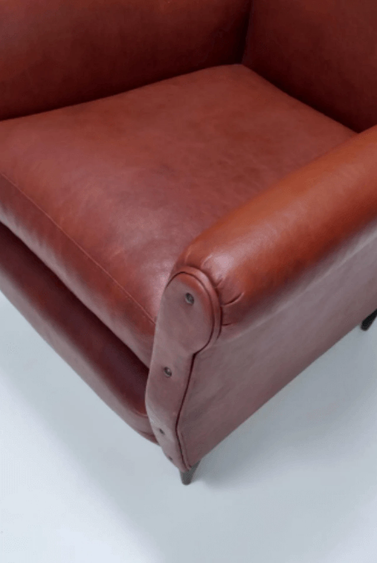 Poltrona in skai nello stile di Gio Ponti per ISA, anni '50 11