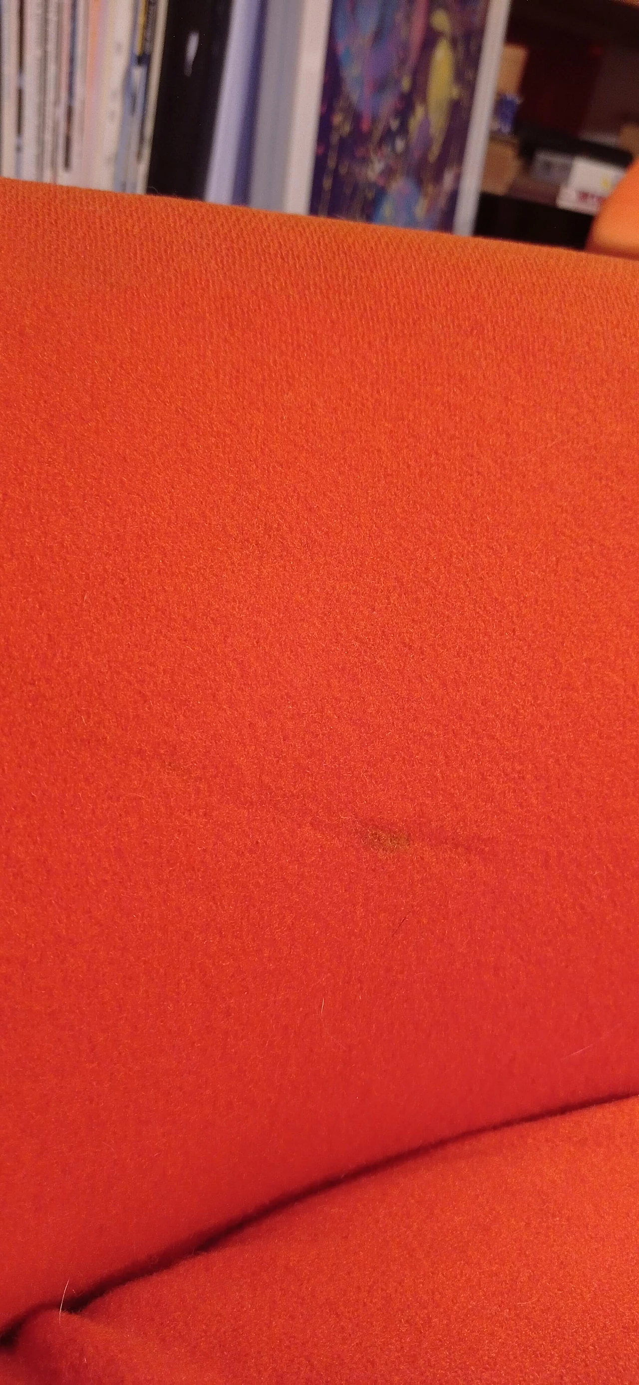 Pair of Bali armchairs by Carlo Colombo in orange fabric, 2000s 73