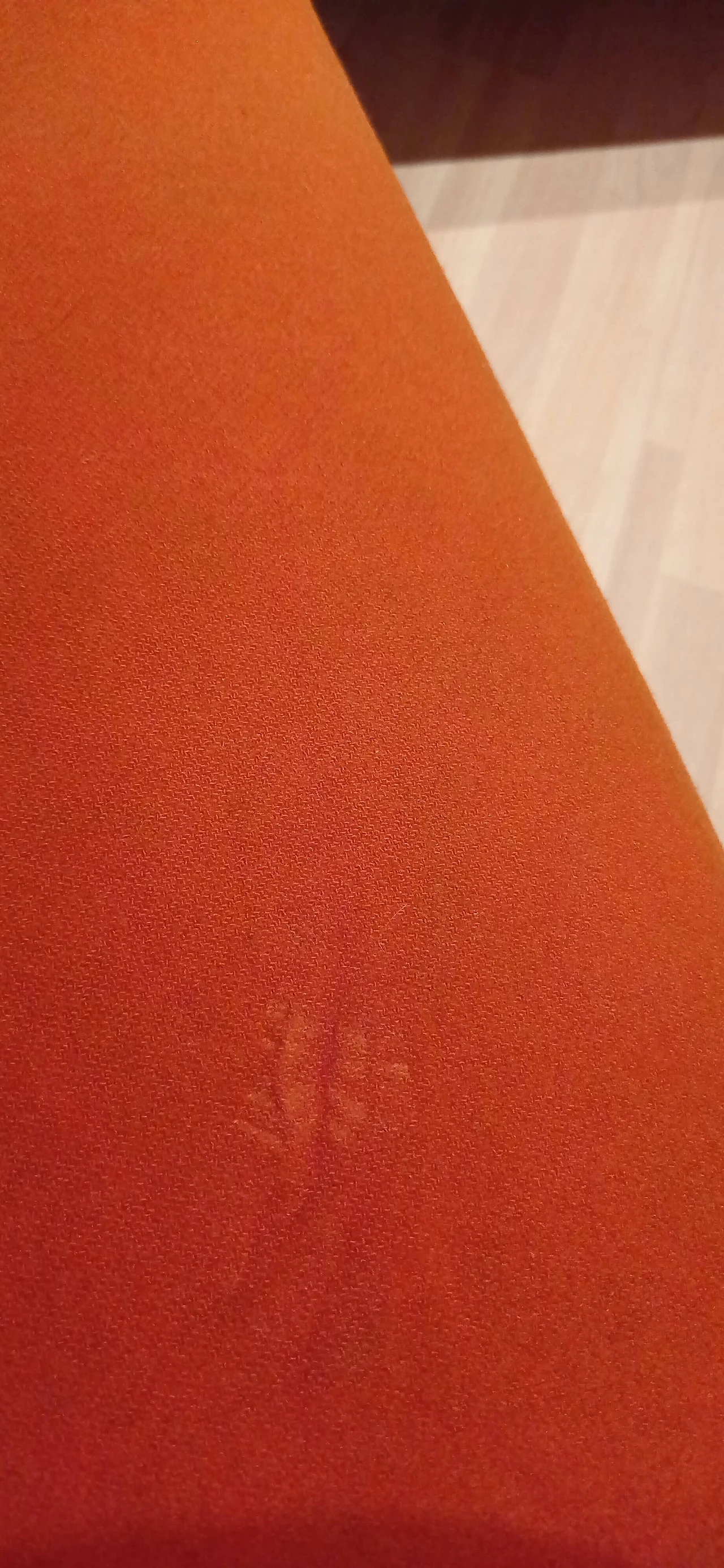 Pair of Bali armchairs by Carlo Colombo in orange fabric, 2000s 75