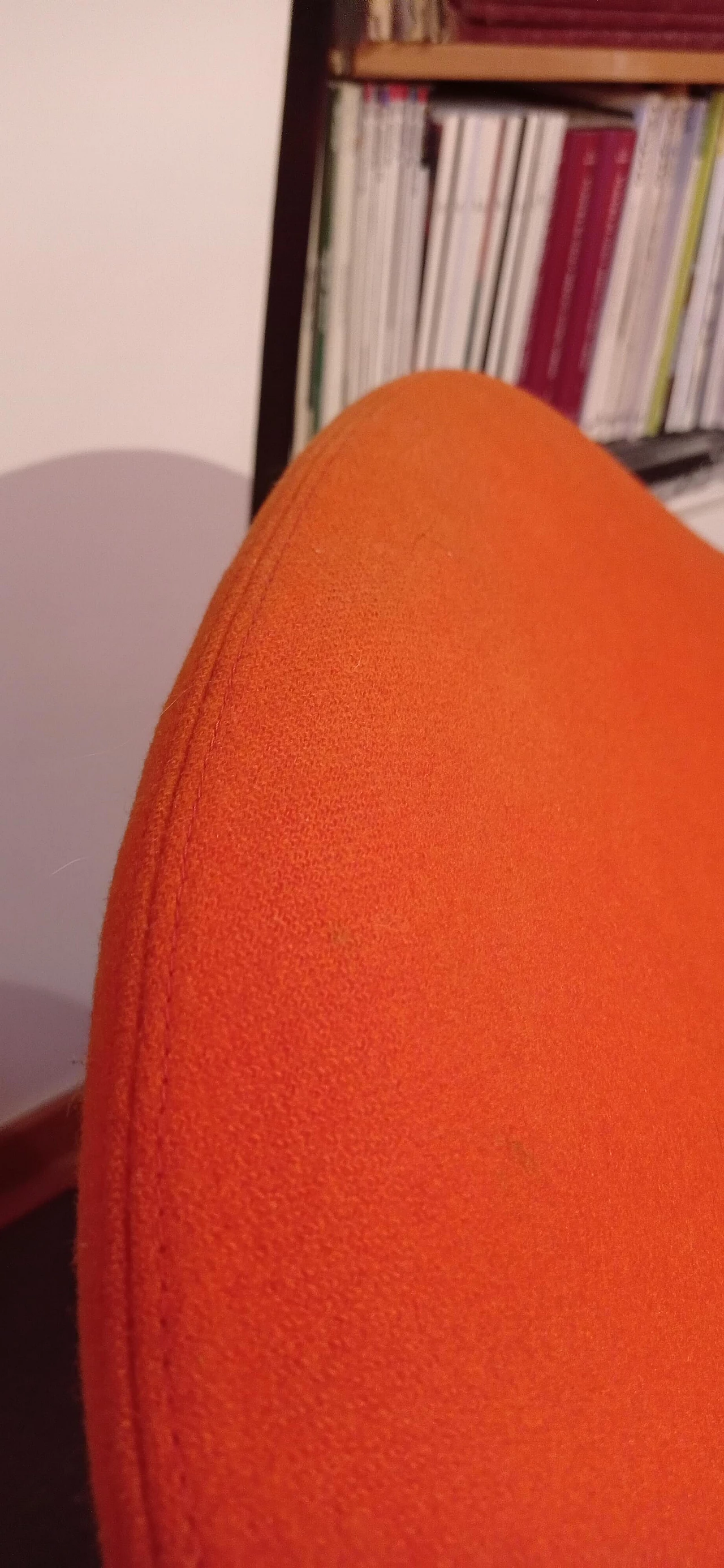 Pair of Bali armchairs by Carlo Colombo in orange fabric, 2000s 77