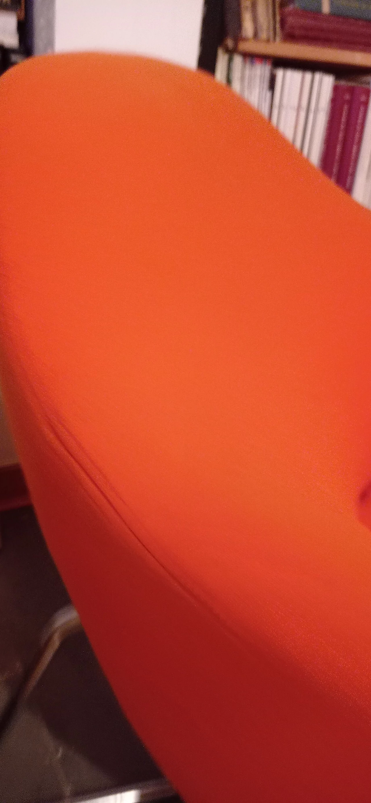 Pair of Bali armchairs by Carlo Colombo in orange fabric, 2000s 78