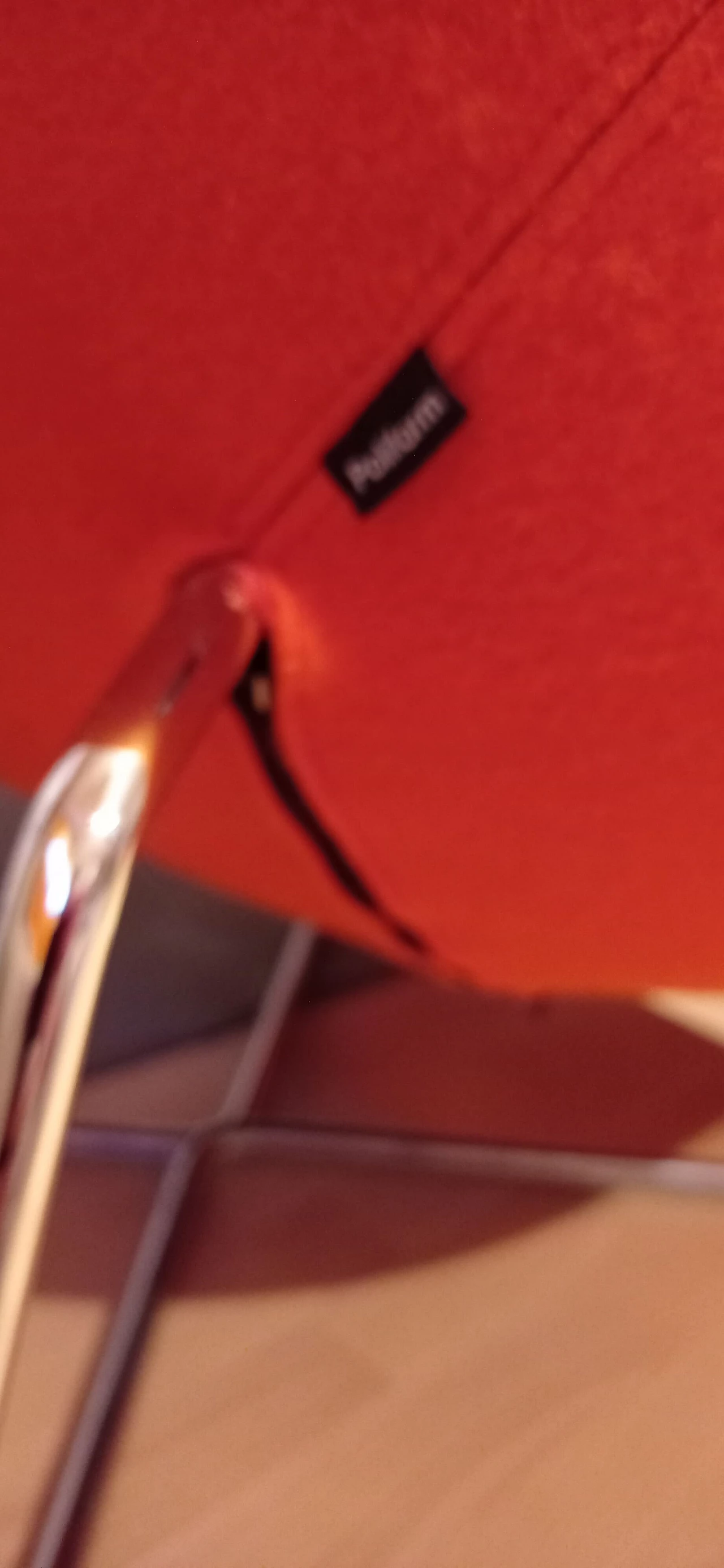 Pair of Bali armchairs by Carlo Colombo in orange fabric, 2000s 97