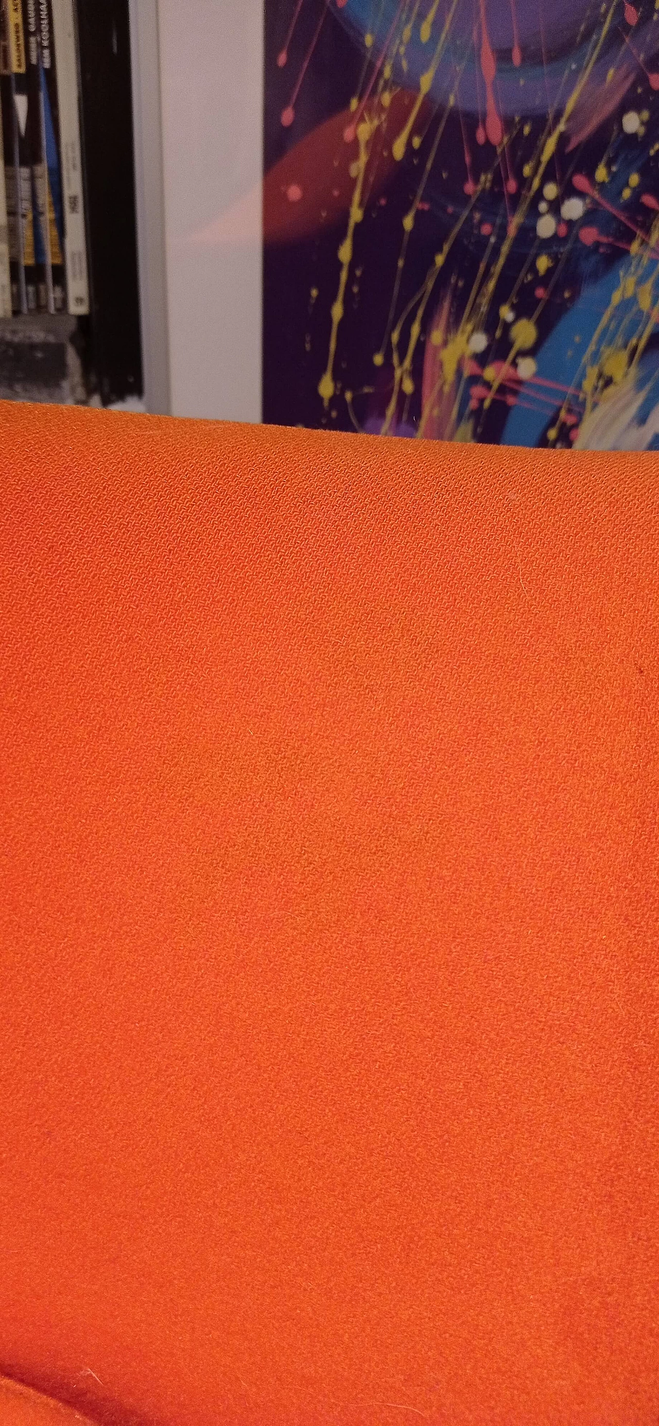 Pair of Bali armchairs by Carlo Colombo in orange fabric, 2000s 104