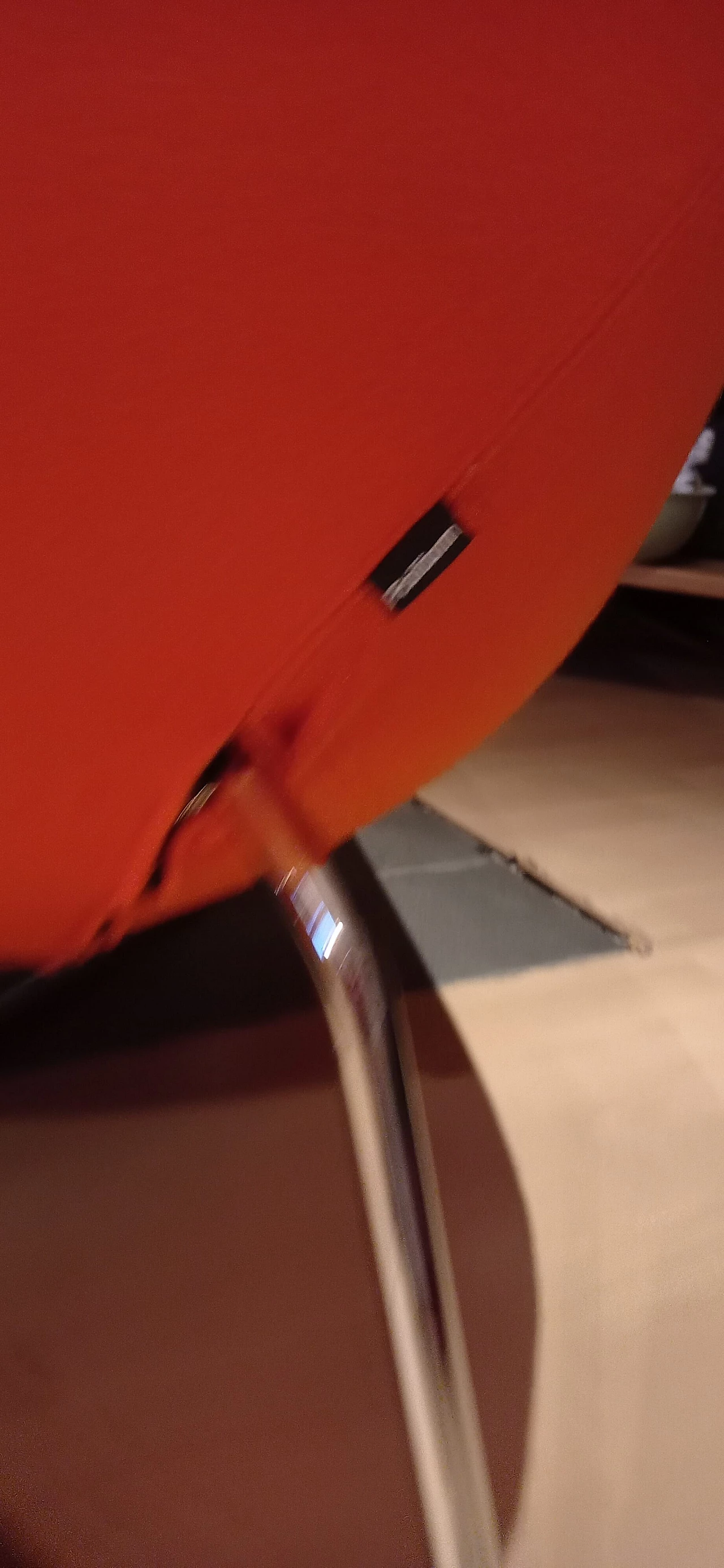 Pair of Bali armchairs by Carlo Colombo in orange fabric, 2000s 127