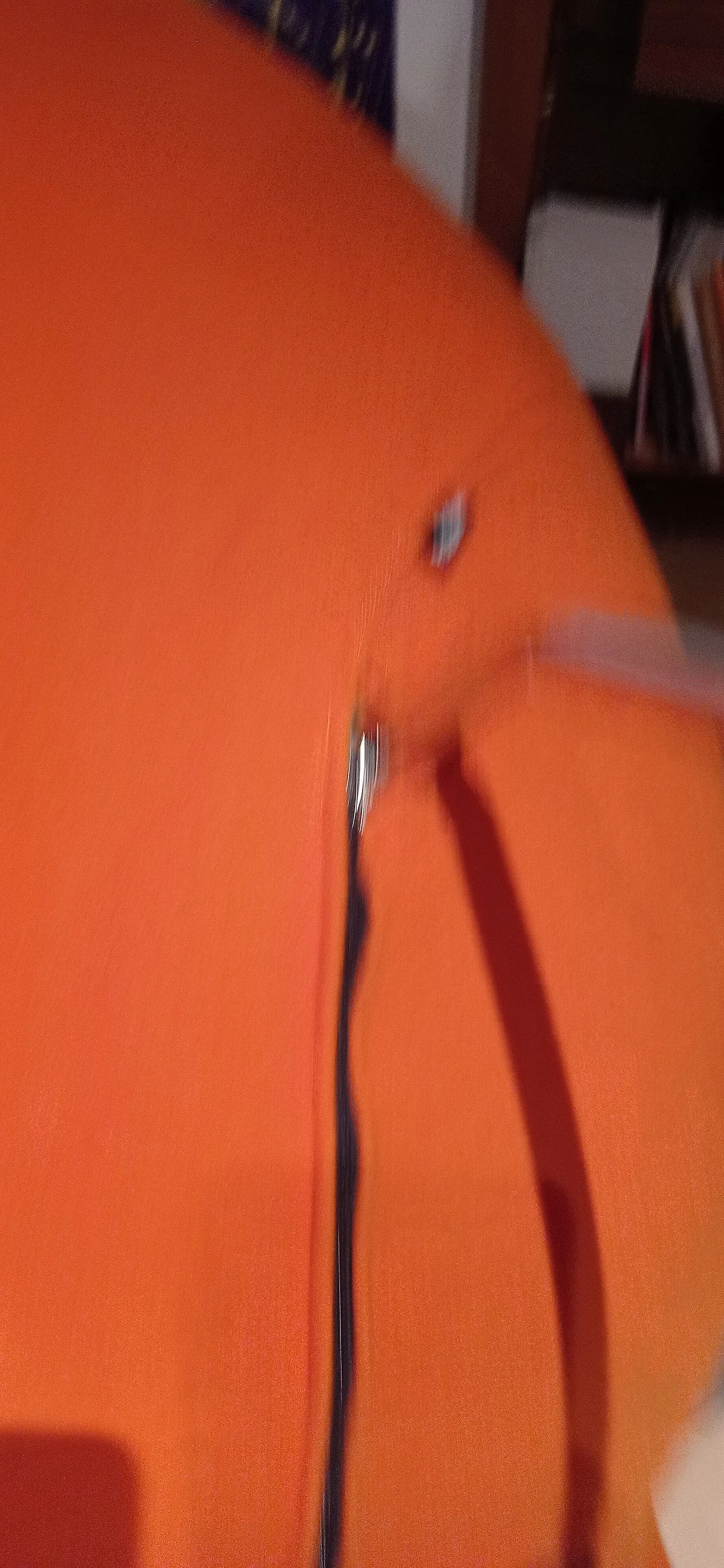 Pair of Bali armchairs by Carlo Colombo in orange fabric, 2000s 152