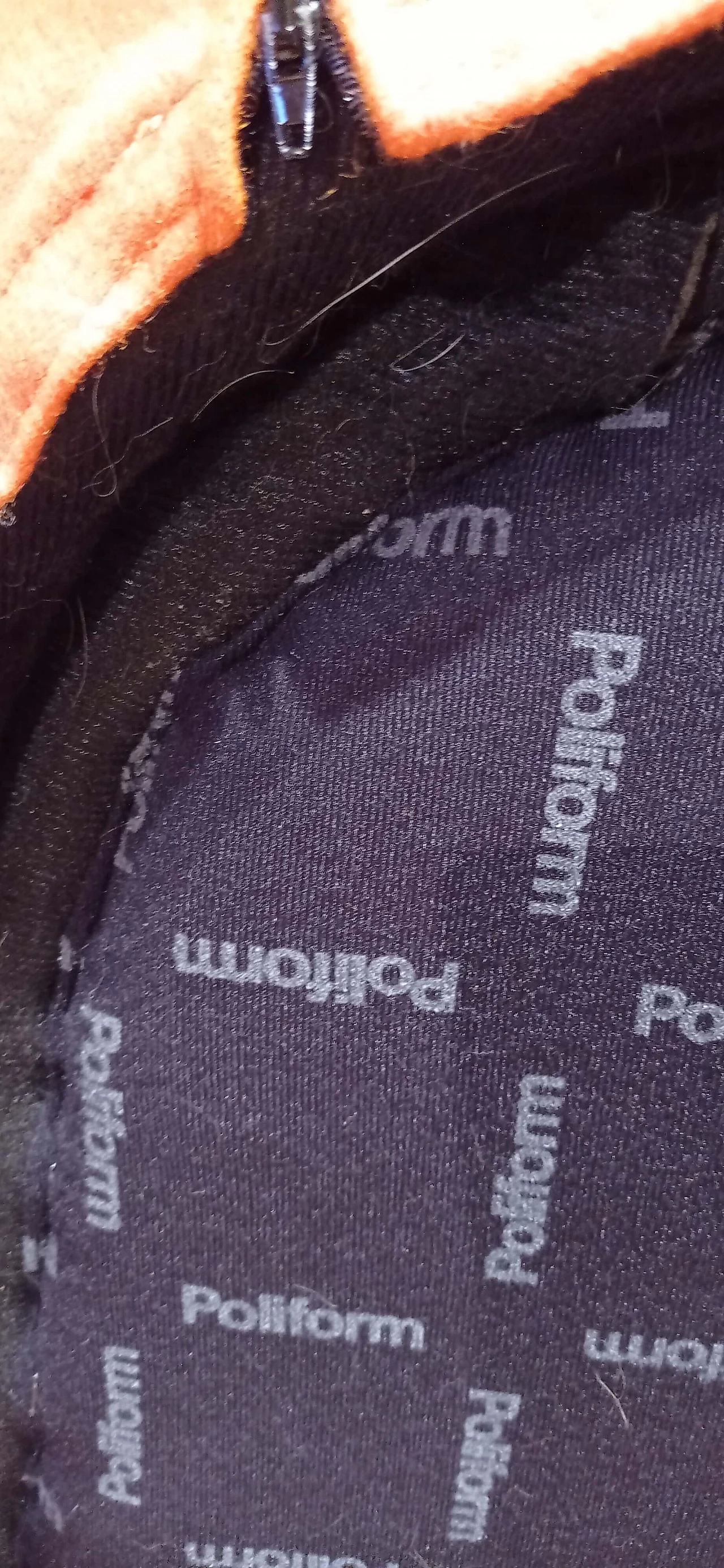 Pair of Bali armchairs by Carlo Colombo in orange fabric, 2000s 155