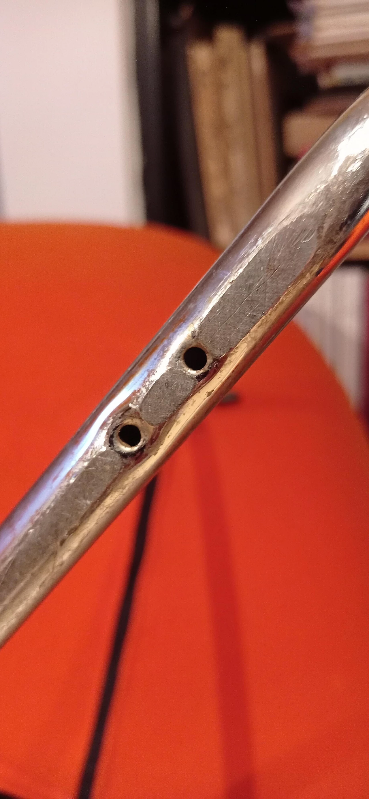 Pair of Bali armchairs by Carlo Colombo in orange fabric, 2000s 159