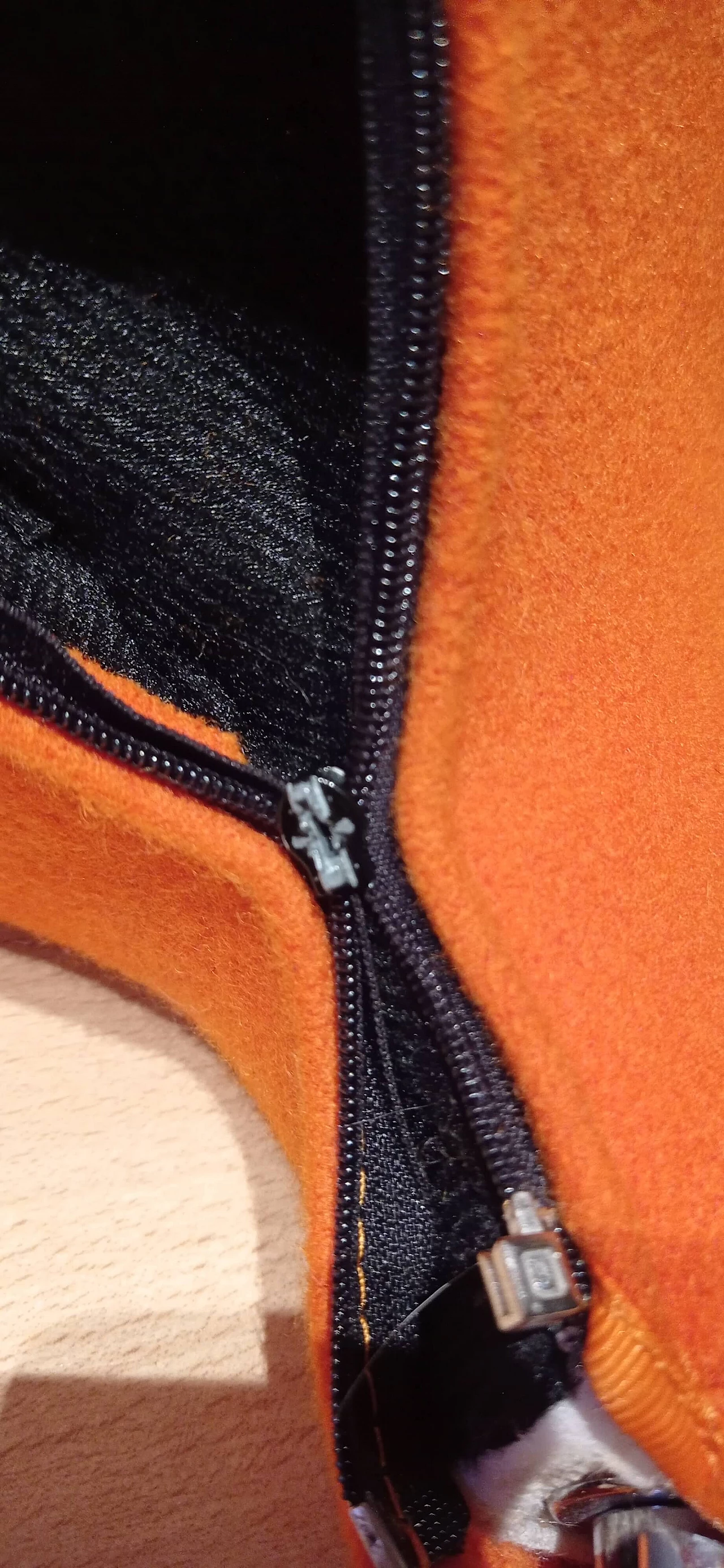 Pair of Bali armchairs by Carlo Colombo in orange fabric, 2000s 162