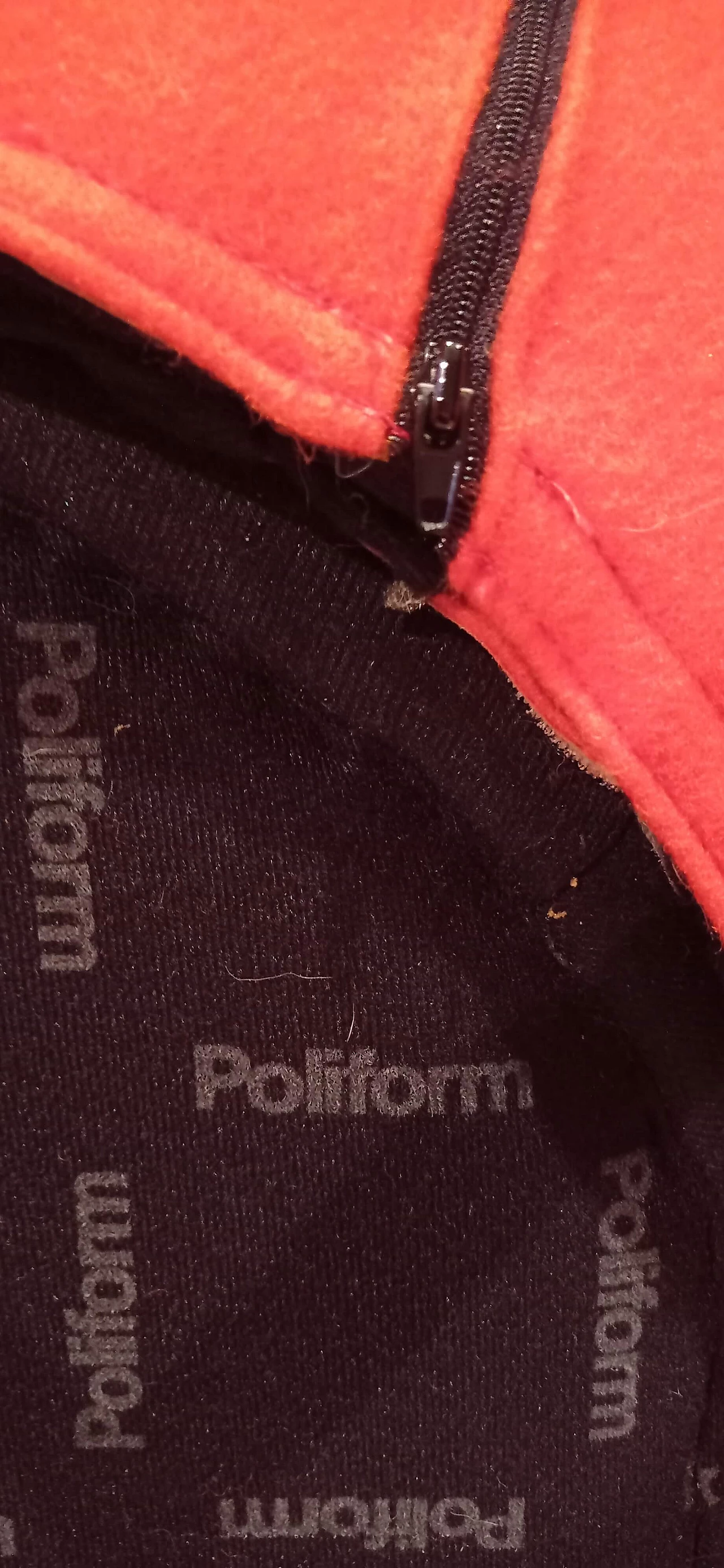 Pair of Bali armchairs by Carlo Colombo in orange fabric, 2000s 165