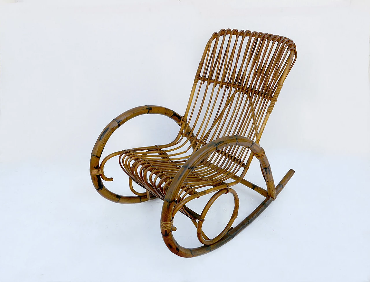 Bamboo armchair, 1960s 1