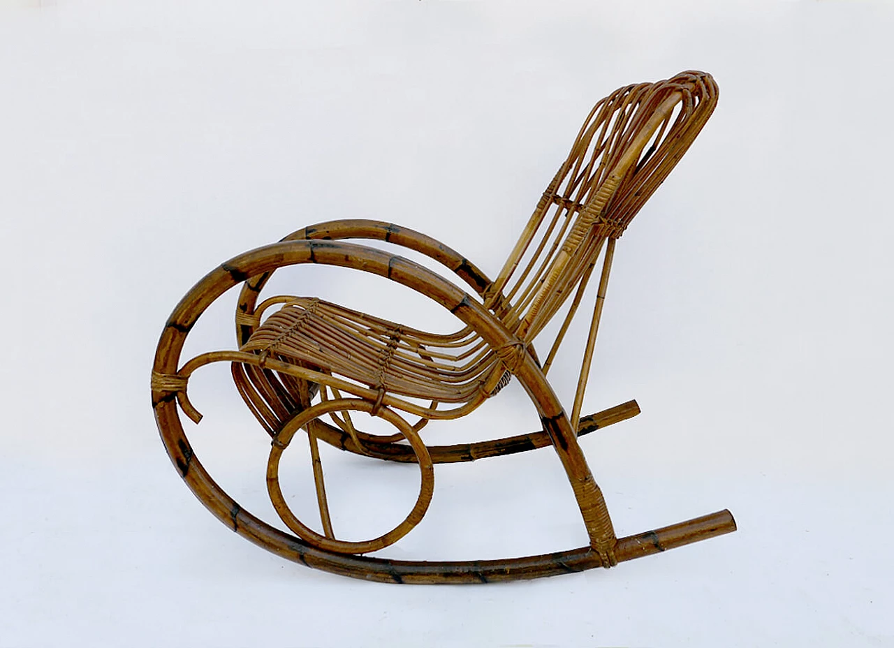 Bamboo armchair, 1960s 2