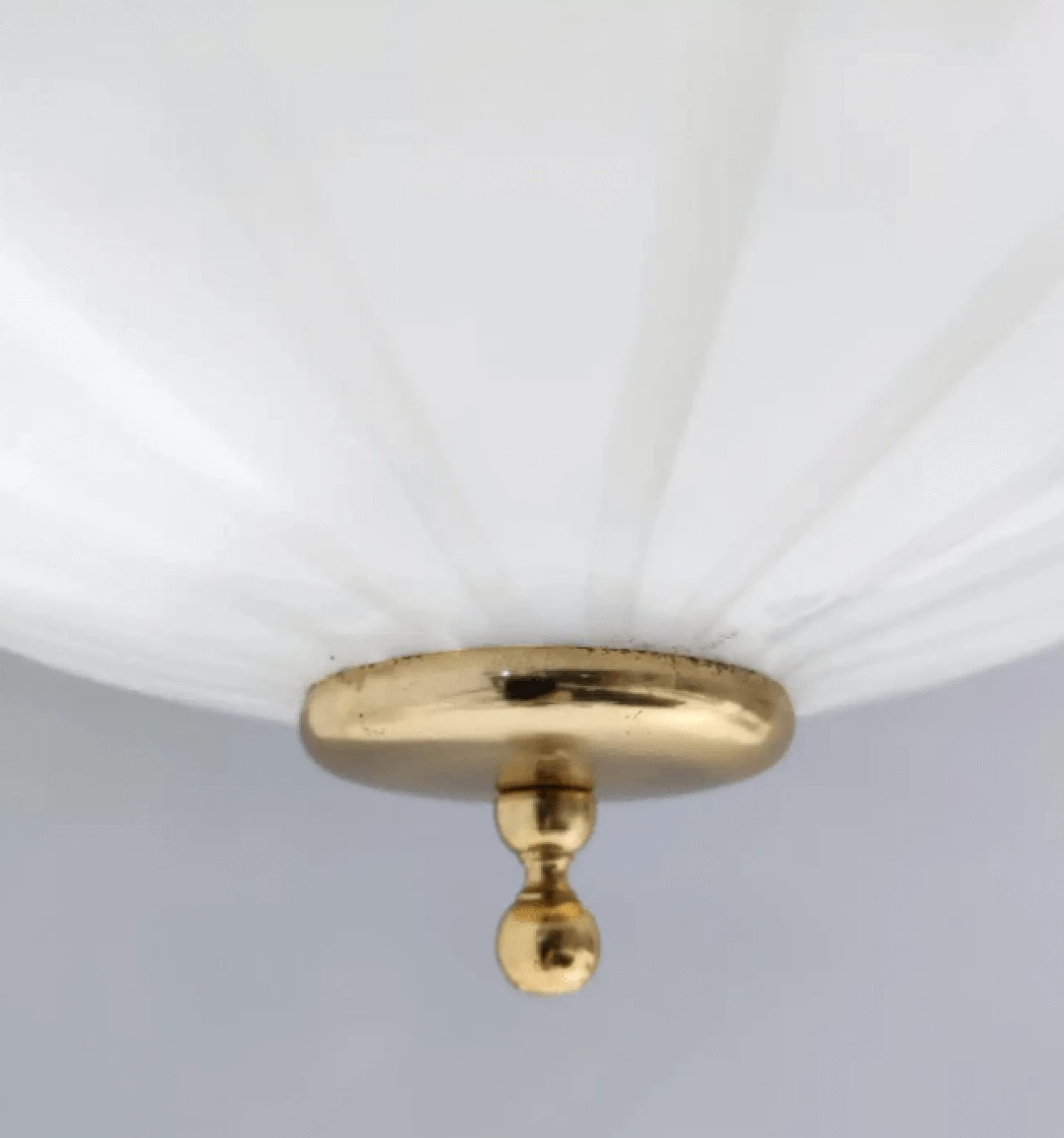 Murano glass and brass chandelier in neoclassical style, 1960s 7