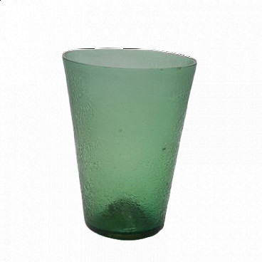 Green glass vase, 1950s