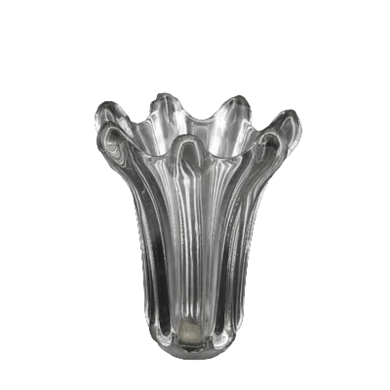 Transparent glass vase, 1930s 29