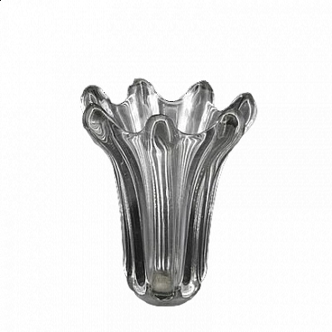 Transparent glass vase, 1930s