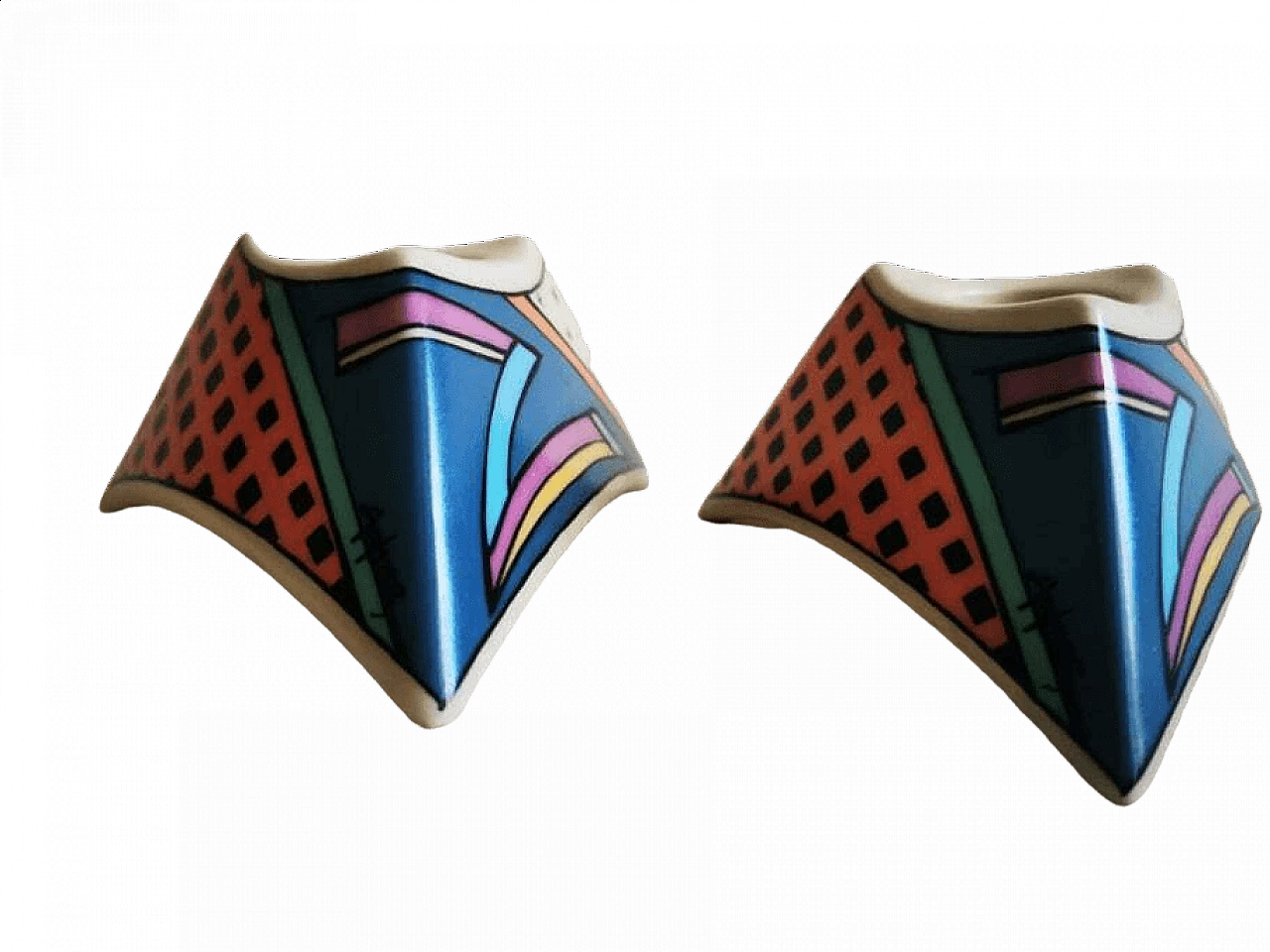 Coppia di candelieri Rosenthal di Dorothy Hafner, anni '80 7