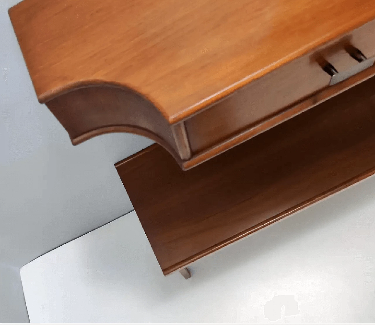 Mobili da ingresso in legno di noce di Brugnoli, anni '50 15