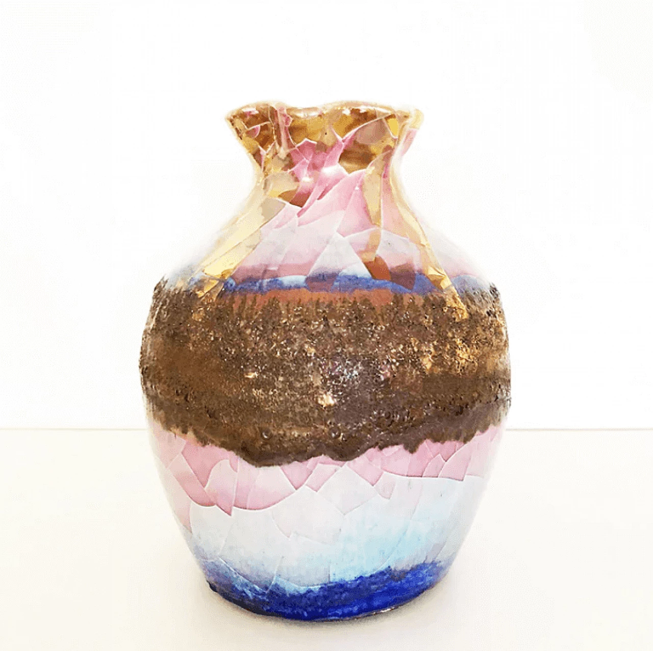 Vaso in ceramica, anni '60 1