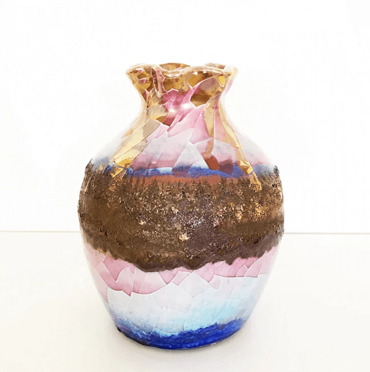 Vaso in ceramica, anni '60 2