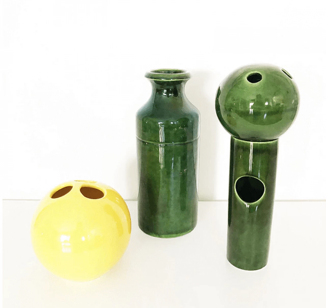 3 Modular designer ceramics by Enzo Bioli and Vi.Ba, 1960s 1