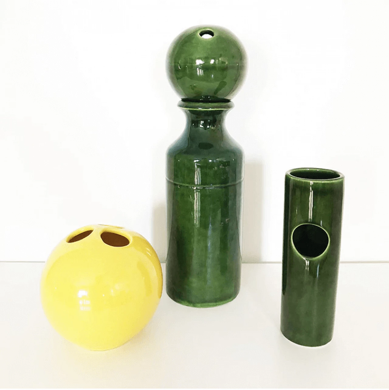 3 Modular designer ceramics by Enzo Bioli and Vi.Ba, 1960s 2
