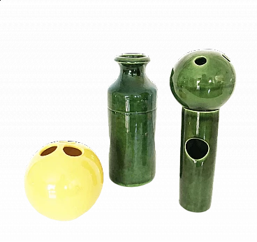 3 Modular designer ceramics by Enzo Bioli and Vi.Ba, 1960s