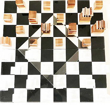 Plexiglas chessboard, 1970s