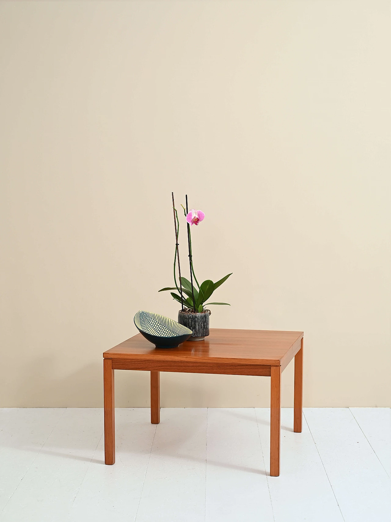 Scandinavian teak sofa table, 1960s 2