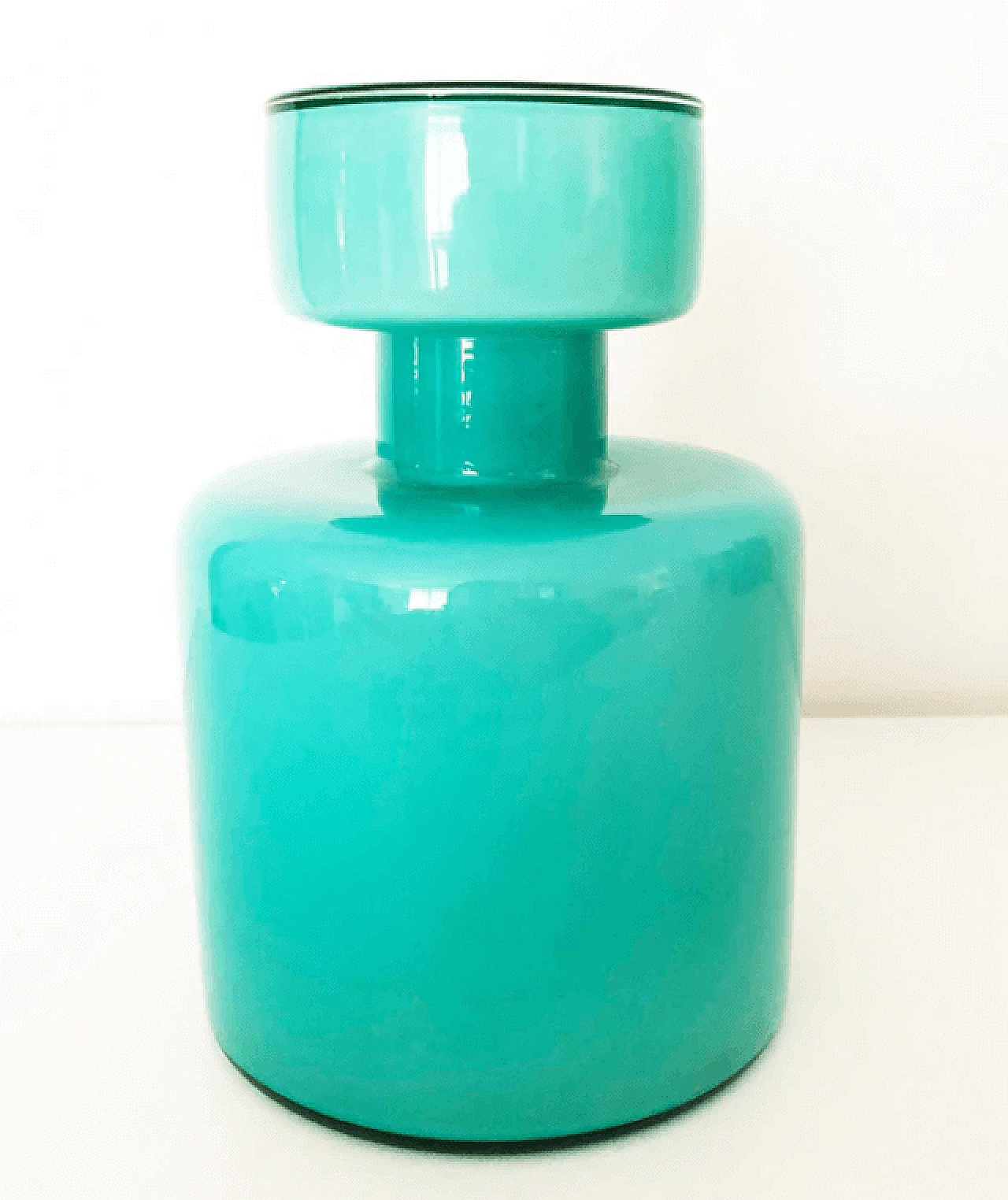 Glass bottle with stopper by Luciano Vistosi, 1960s 1