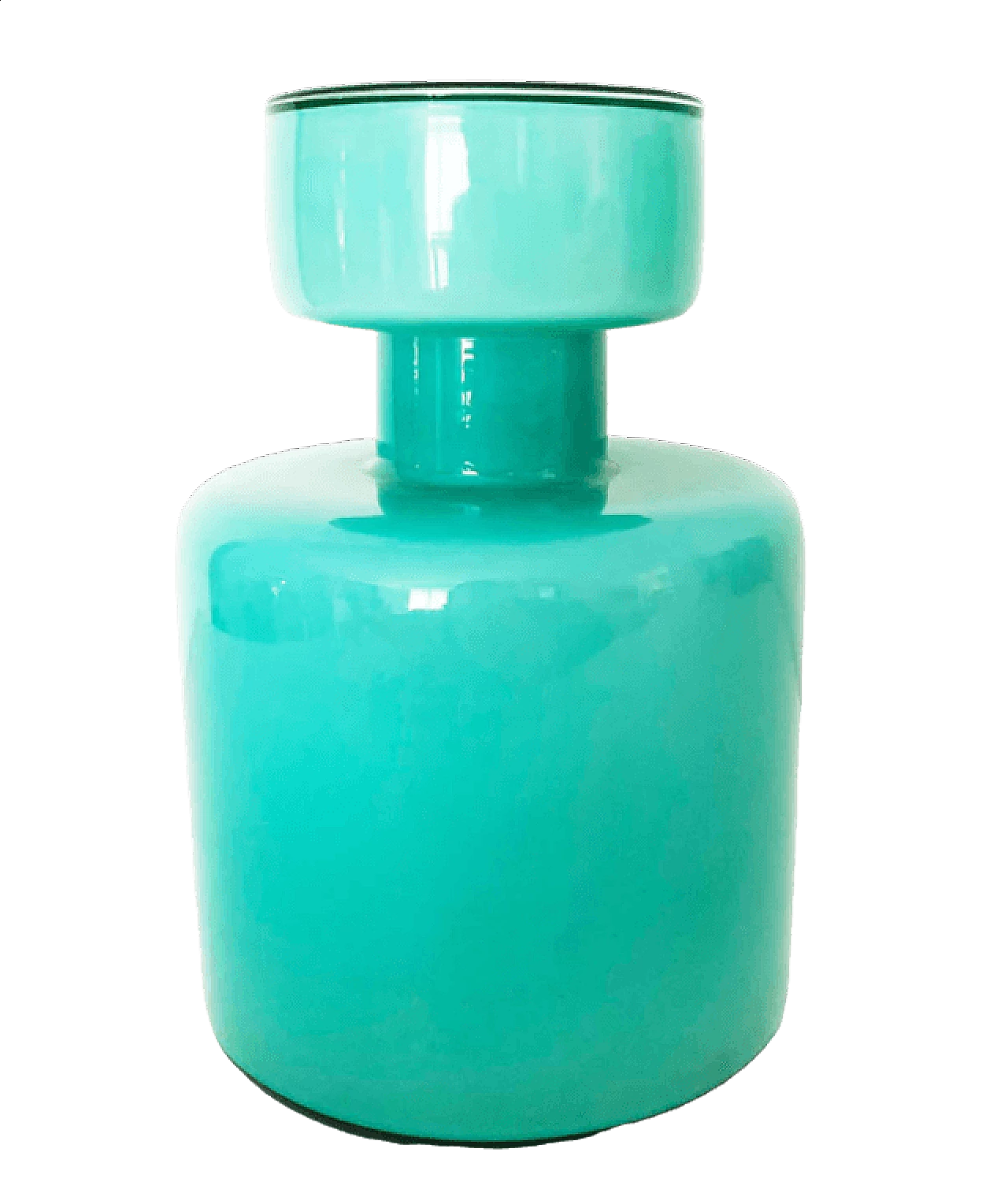 Glass bottle with stopper by Luciano Vistosi, 1960s 6