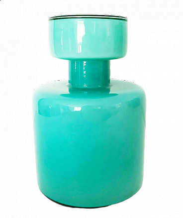 Glass bottle with stopper by Luciano Vistosi, 1960s