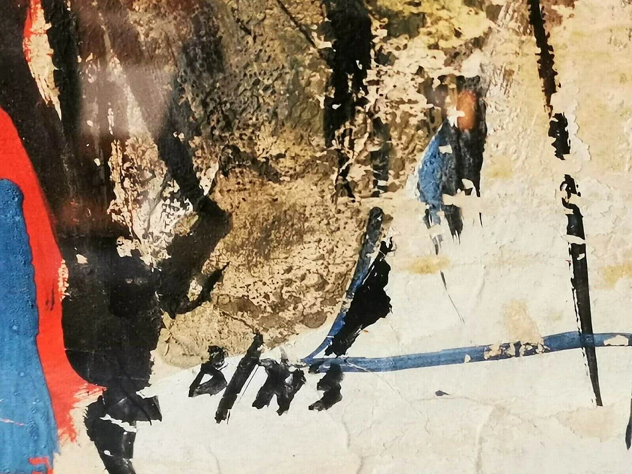 Volto di un uomo, bozzetto originale x cinema, Ercole Brini, anni '50 5