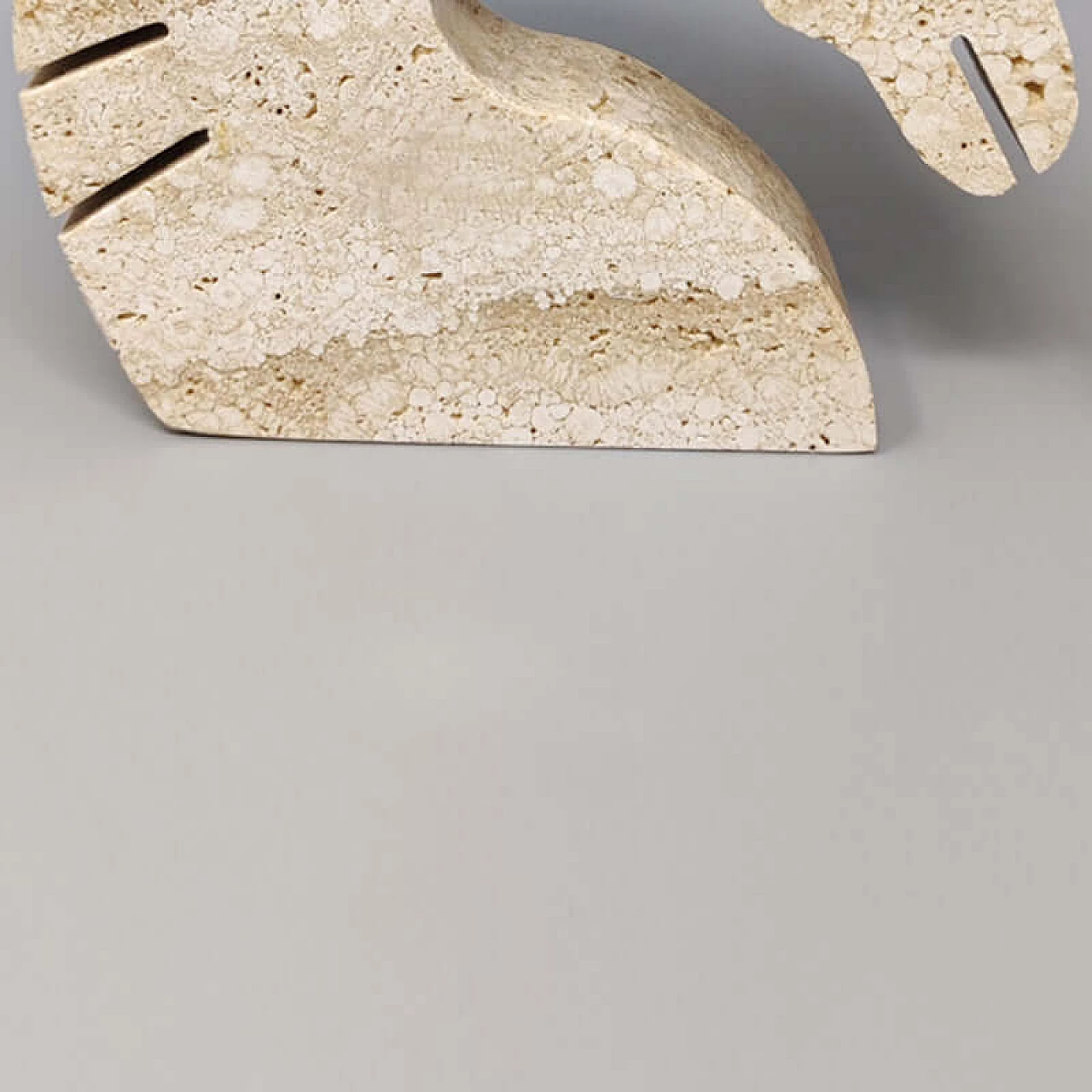 Travertine sculpture depicting a horse by Enzo Mari for f.lli Mannelli, 1970s 6