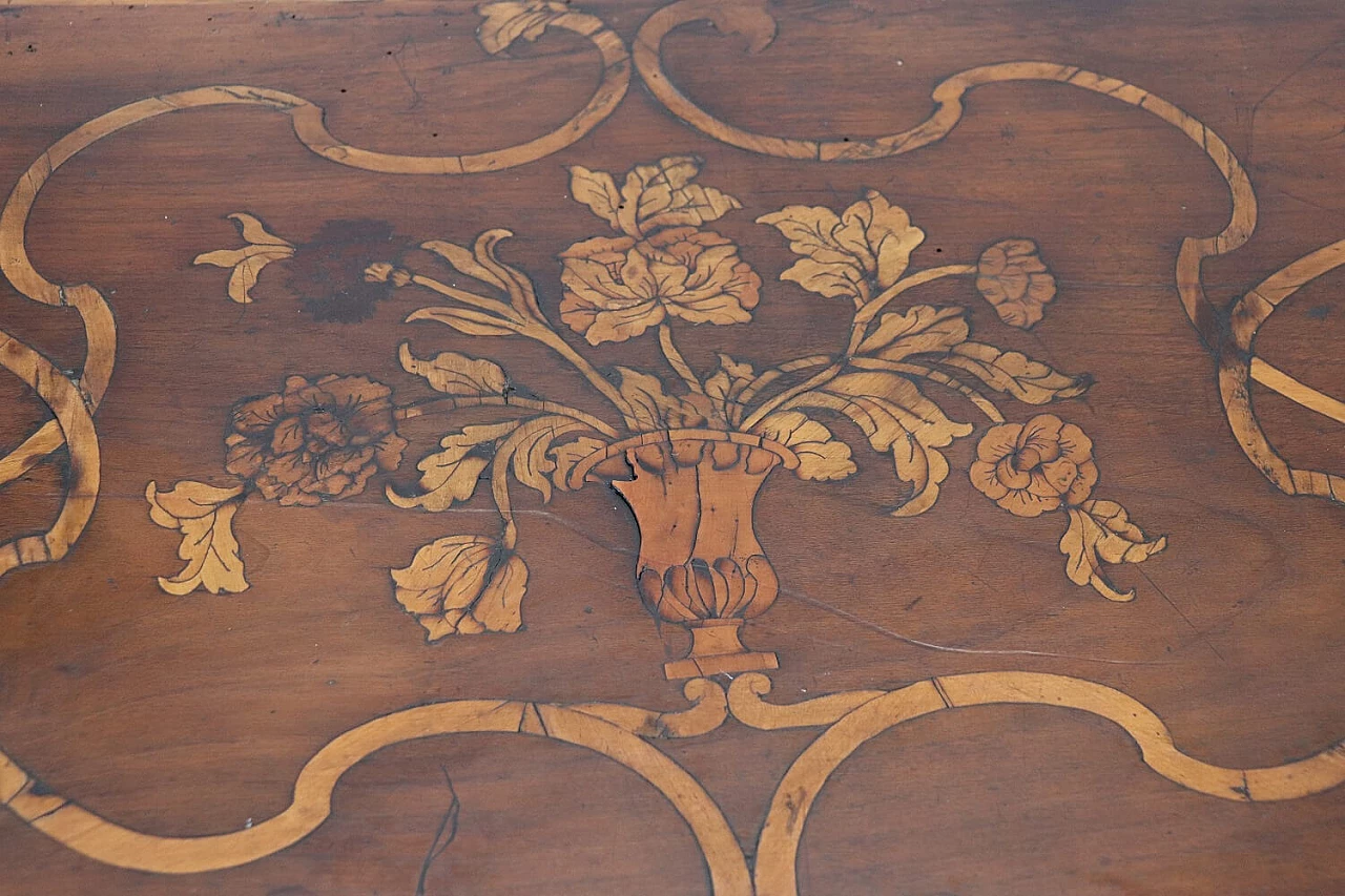 Louis XIV style dresser in precious wood inlay, 17th century 5