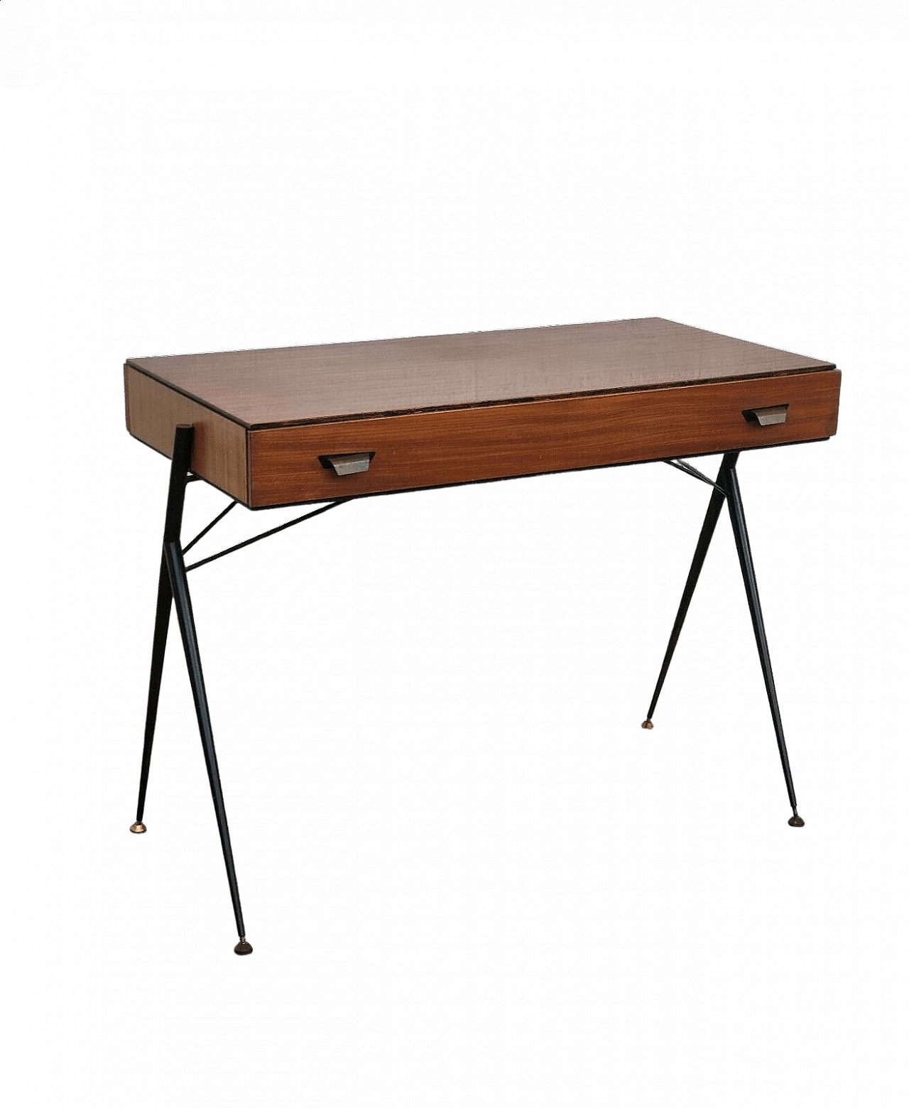 Wood and metal desk by Silvio Cavatorta, 1950s 13