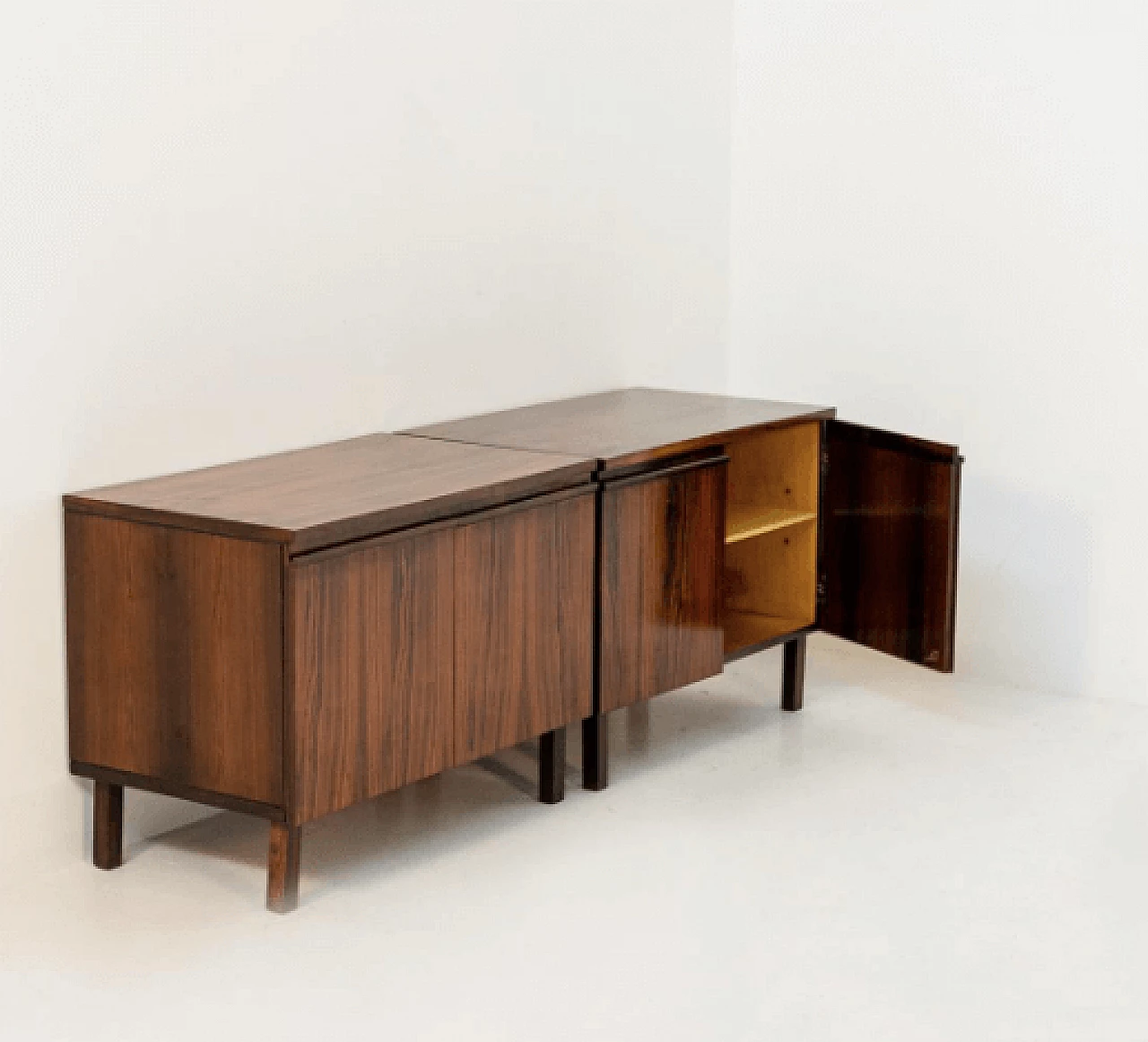 Pair of wooden sideboards by Tenreiro Joaquim, 1950s. 3