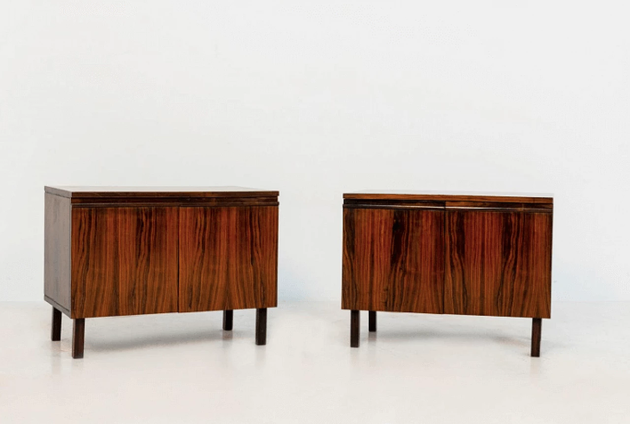 Pair of wooden sideboards by Tenreiro Joaquim, 1950s. 4