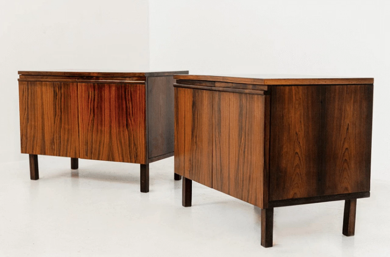 Pair of wooden sideboards by Tenreiro Joaquim, 1950s. 5