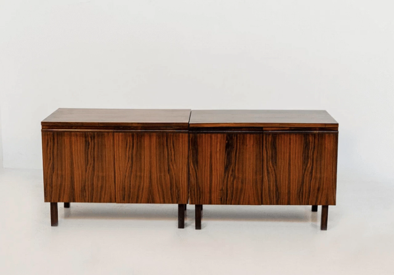 Pair of wooden sideboards by Tenreiro Joaquim, 1950s. 10