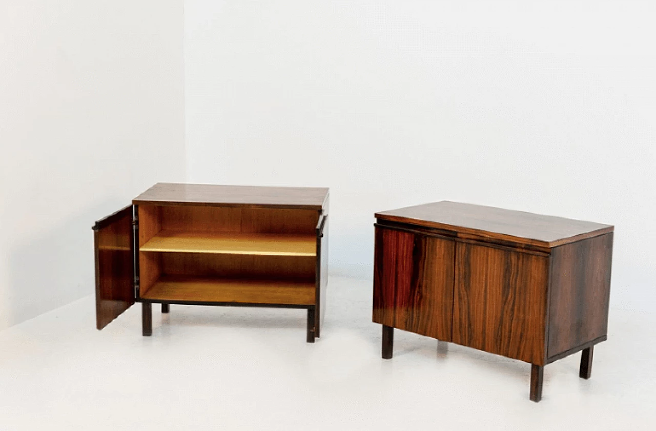 Pair of wooden sideboards by Tenreiro Joaquim, 1950s. 11